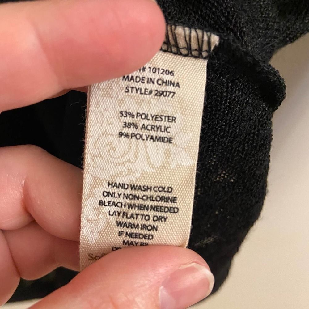 Soft Surrounding Black Valentina Zip Sweater Small - Picture 4 of 4